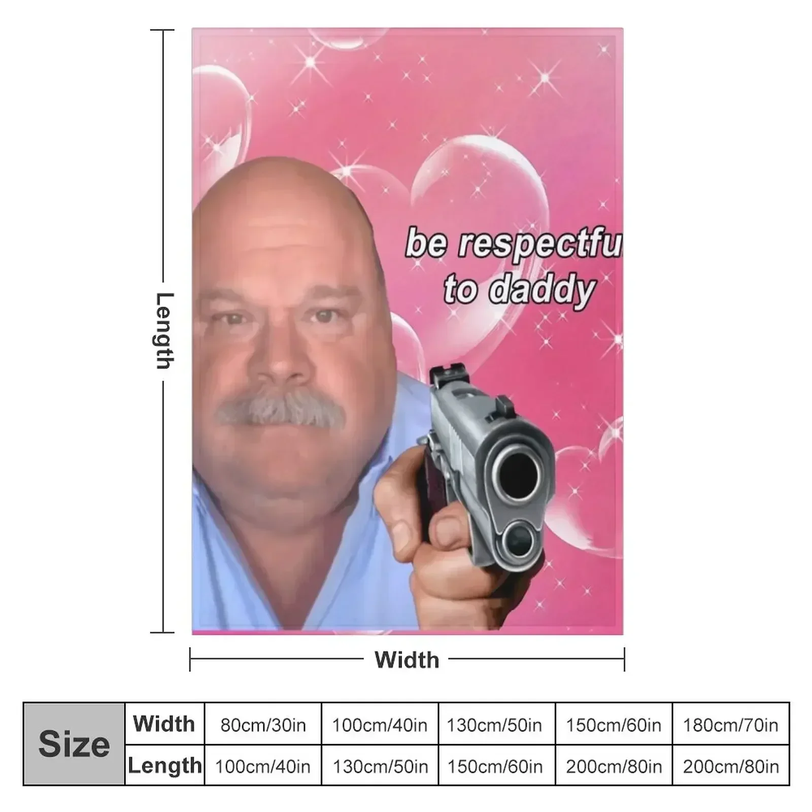Daddy Winkle Bertram Be Respectful to Daddy Wow Yrs22 Throw Blanket Decorative Beds Sofas Picnic Beach Blankets