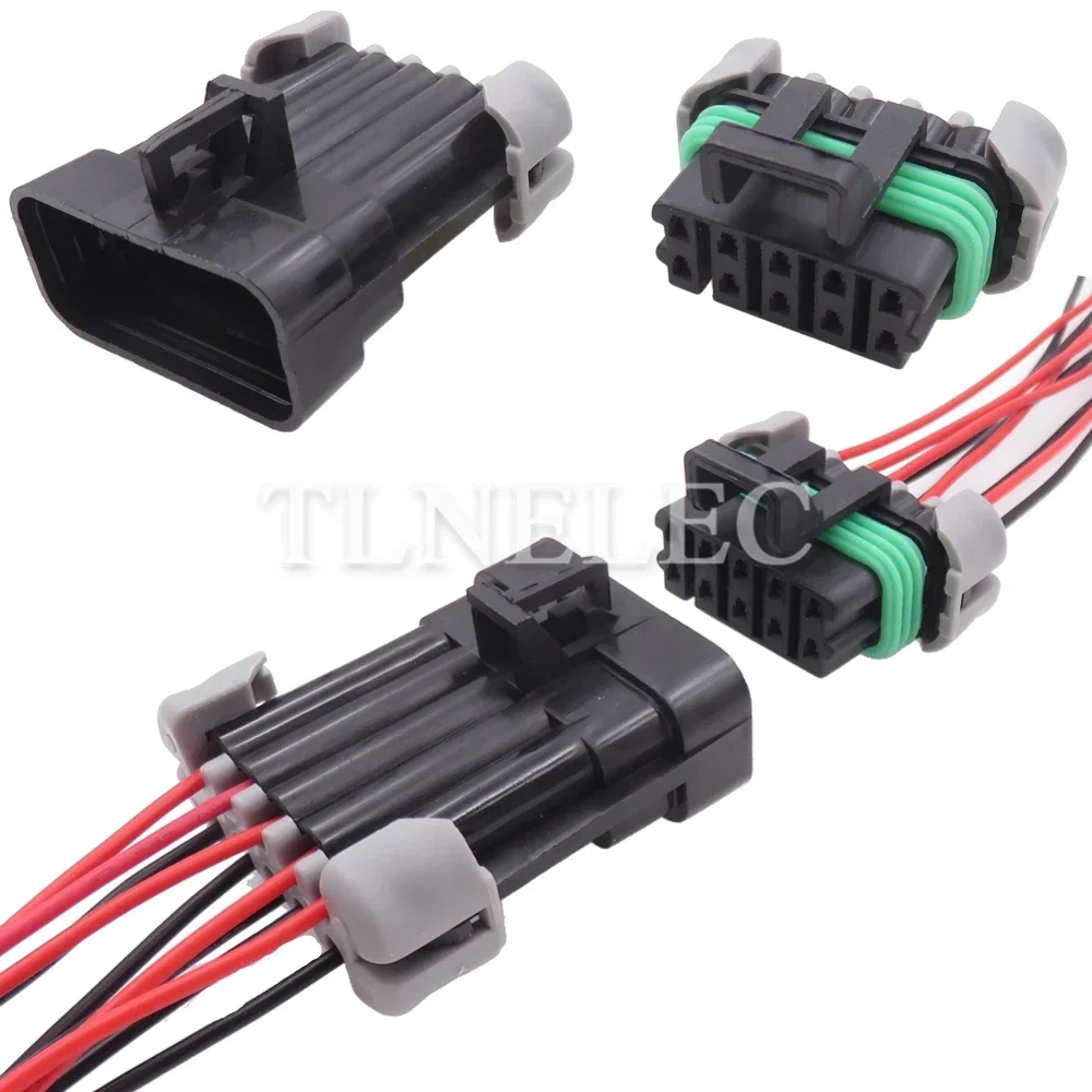 10 Pin Way Automobile Male Female Wiring Cable Connector with Wires Auto Replacement Socket Parts 12177081 12065425 12045808