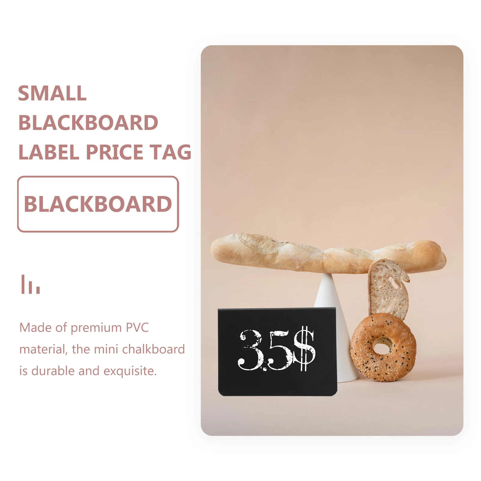 

6 Pcs Mini Chalk Boards Chalkboard Table Signs Decoration Small PVC Chalkboards
