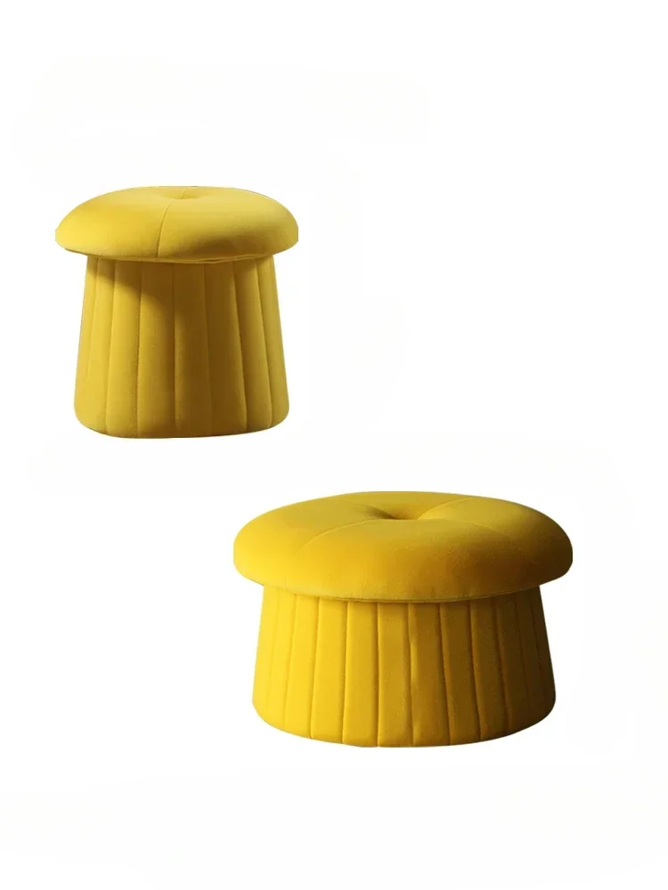 

Sofa stool bedroom cloakroom ring velvet low stool living room home small round pier cute round stool