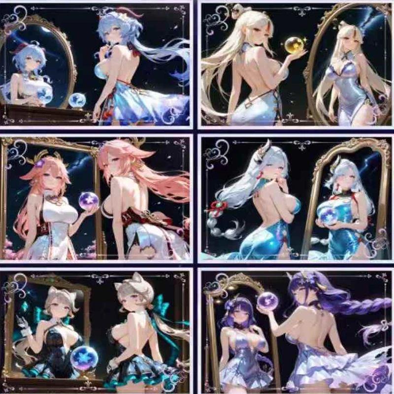 卸売 女神物語 A5 アクリルアートカード 100種類 ホログラフィックデザイン プレミアムコレクタブルセット 限定版シリーズ
