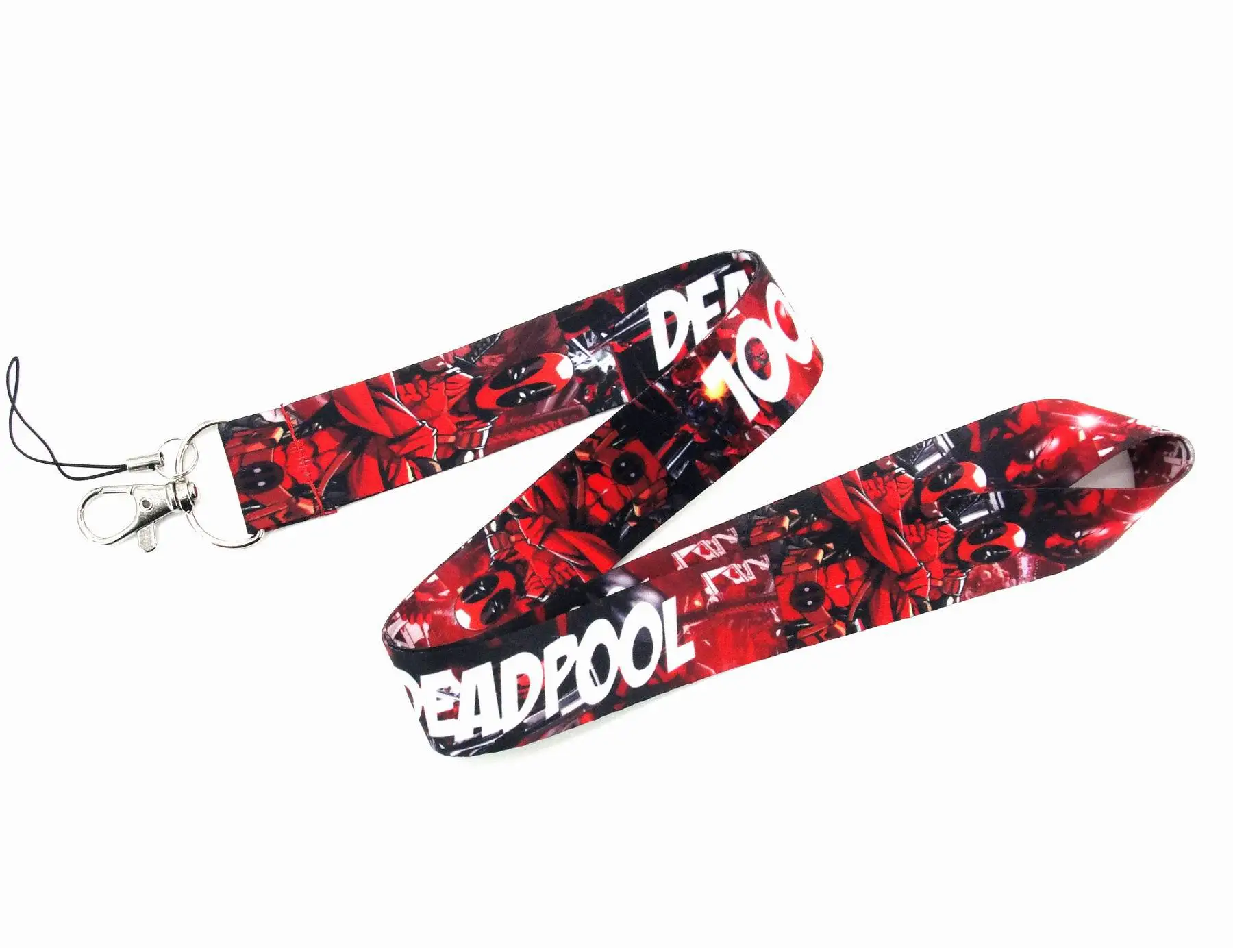 Disney Deadpool ID Card Holder Lanyards Men Business Neck Strap Credit Card Case Boy Superhero Badge Holder Retractable Clip