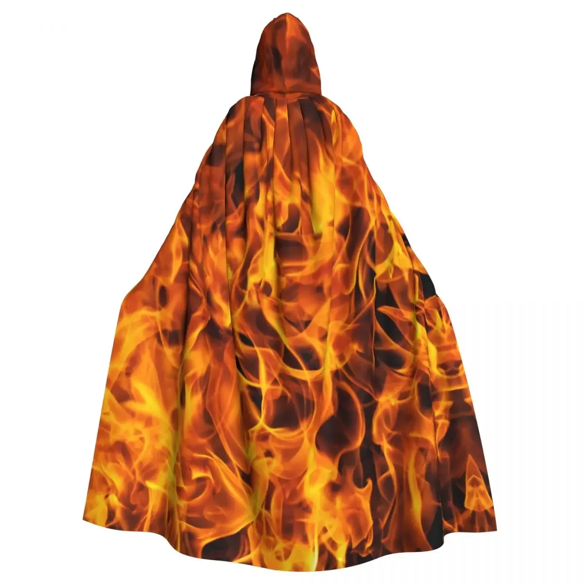 Long Cape  Under FLAMES Gold Hooded  Coat Hoodies Elf Purim