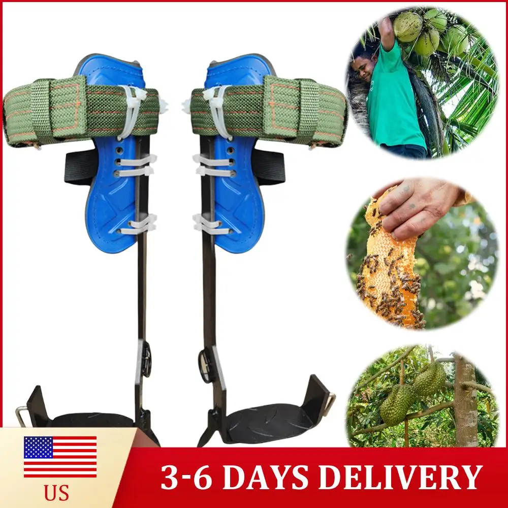 

Набор шипов для лазания по деревьям с регулируемой высотой, снаряжение для лазания по деревьям, оборудование для сбора фруктов и работ на деревьях