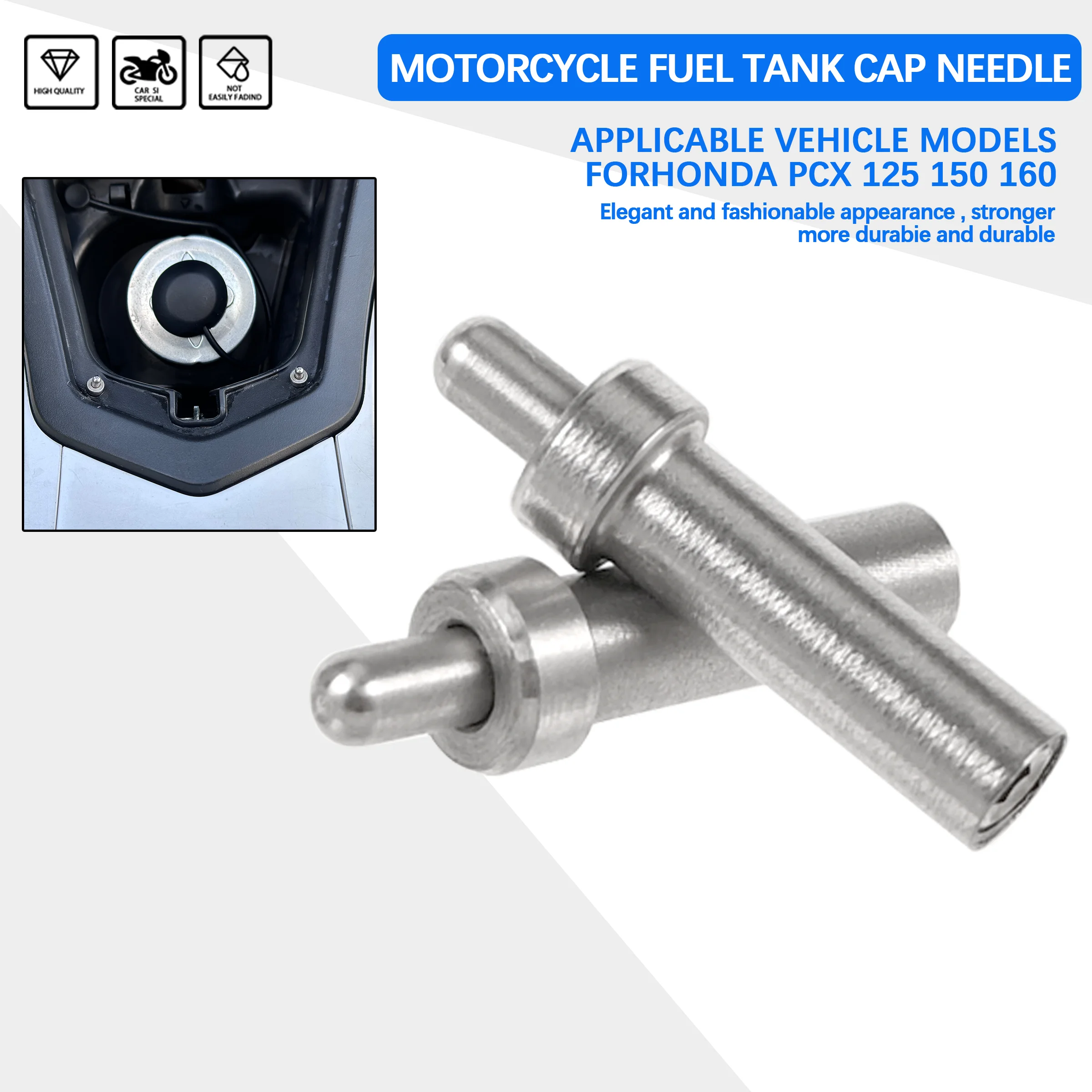 Motorcycle One-touch Pop-up Cover Fuel Cap Auxiliary Ejector Pin For Honda PCX 125 150 160 PCX160 PCX125 PCX150 2024 Accessorie