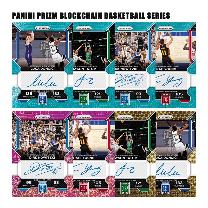 Cartões Colecionáveis de Estrelas do Basquete Doncic, Dirk Nowitzki, Trae Young, Tatum, Panini Prizm, Blockchain, DIY, Feitos à Mão, Brinquedos, Presente
