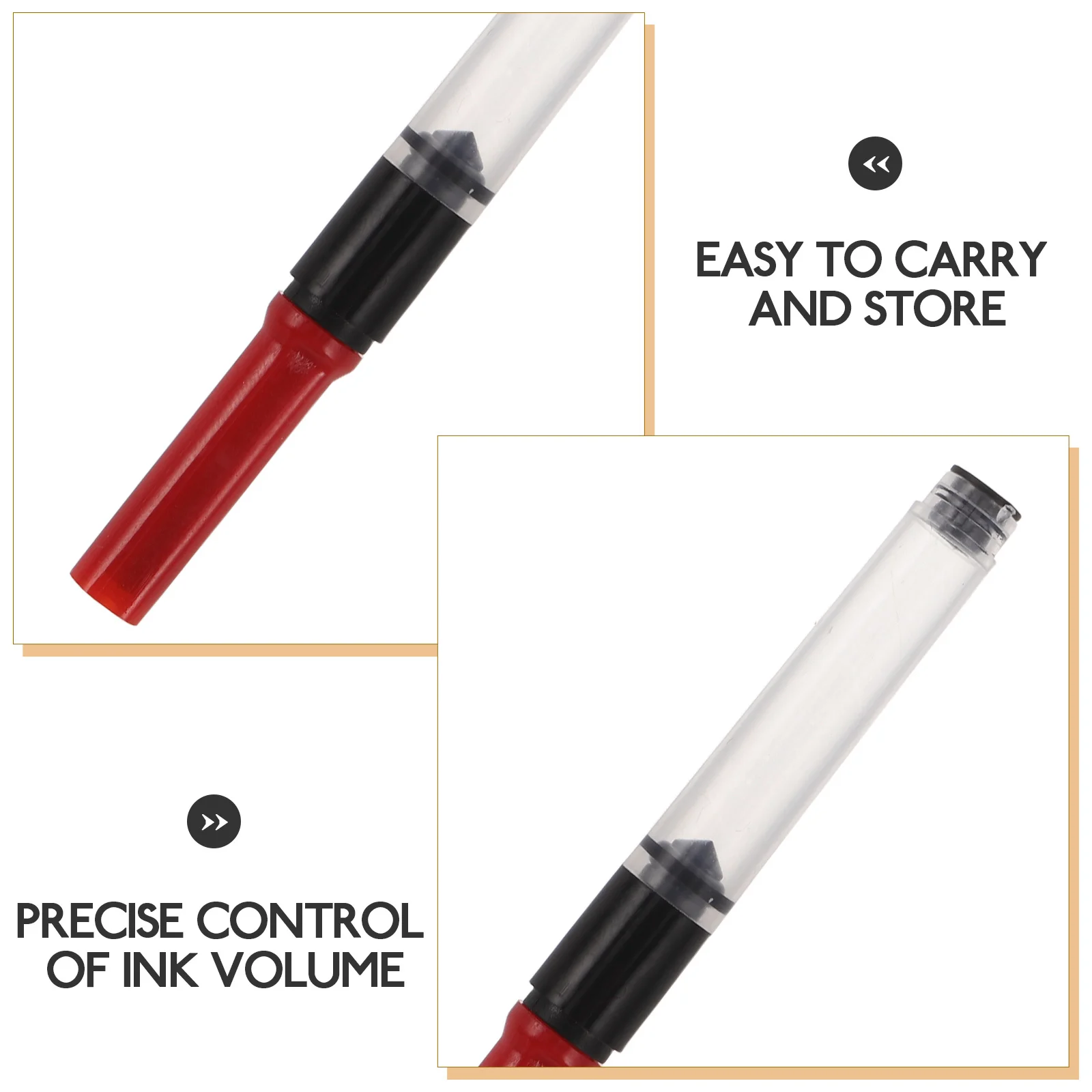 100Pcs Fountain Pen Ink Filling Converter Needle Applicator Ink Refill Tool Spring Driven Fountain Pen Refills Absorber Tool