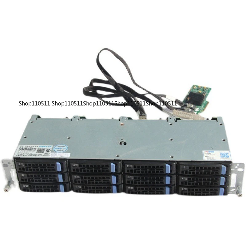 

new 12 disk 3.5-inch hard disk cage hot plug interface 6GB 12GB power supply SAS/SATA chiassis 12 bay hard drive cage