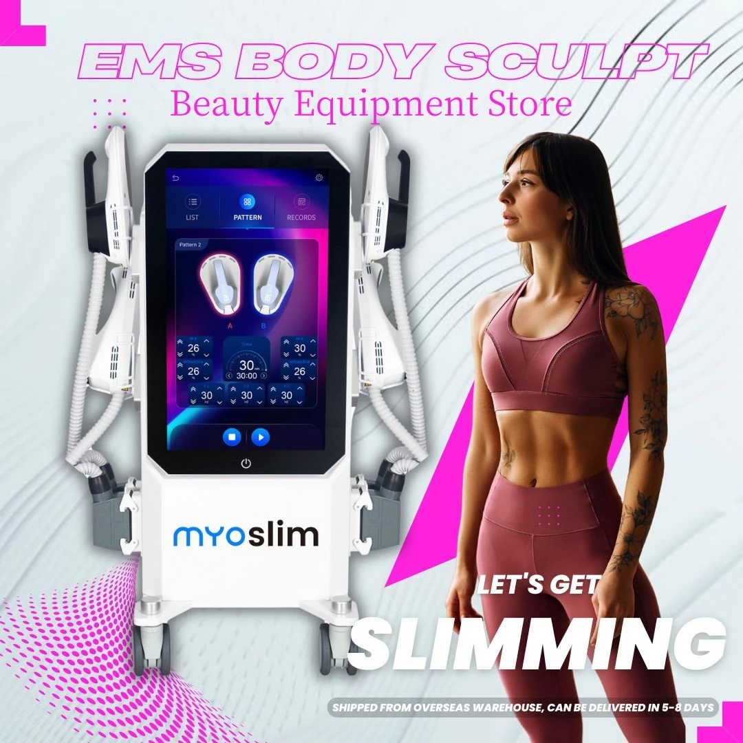 EMS آلات نحت الجسم 6500 واط 15 تسلا المهنية المحمولة الجسم التخسيس RE EMS تحفيز العضلات الكهرومغناطيسية ضئيلة