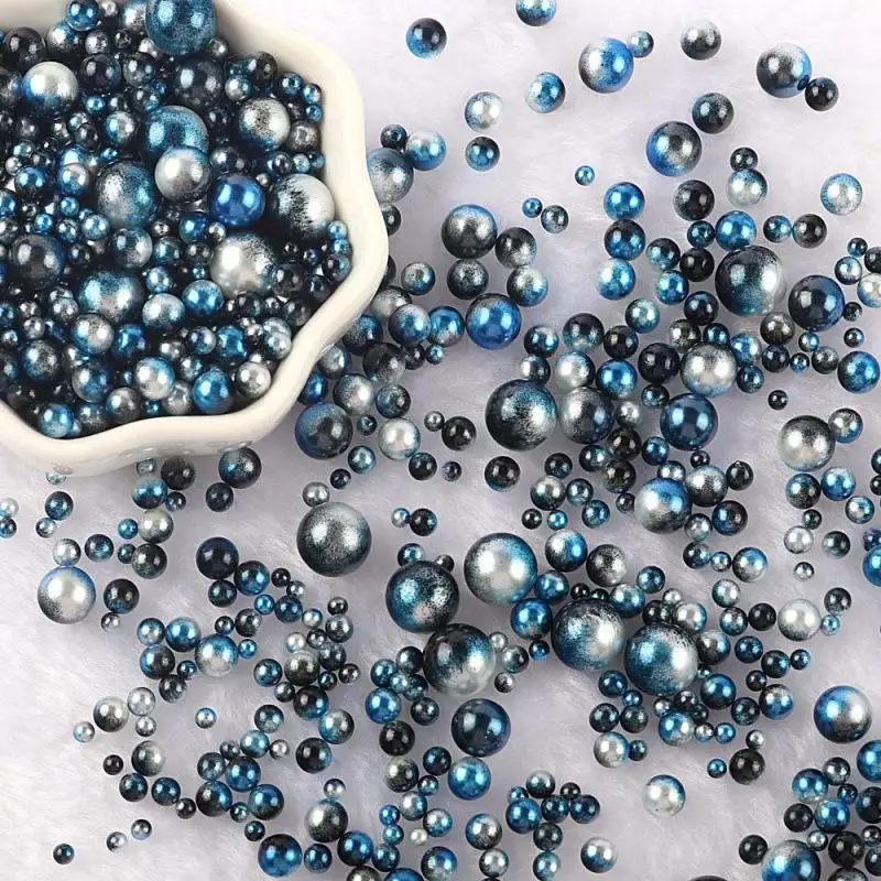 Random Mix 3-10mm 10g No Hole ABS Imitation Pearl Bead For Jewelry Making  Brush Nail Art Make Up  DIY Crafts Decor  F0912