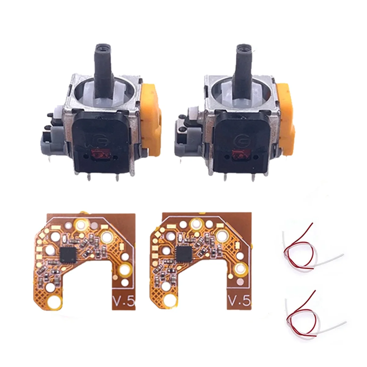 

2 шт. джойстик с датчиком Холла + Калибровочная плата для эффекта Холла геймпада & джойстик с датчиком Холла центра/калибровки внешнего кольца