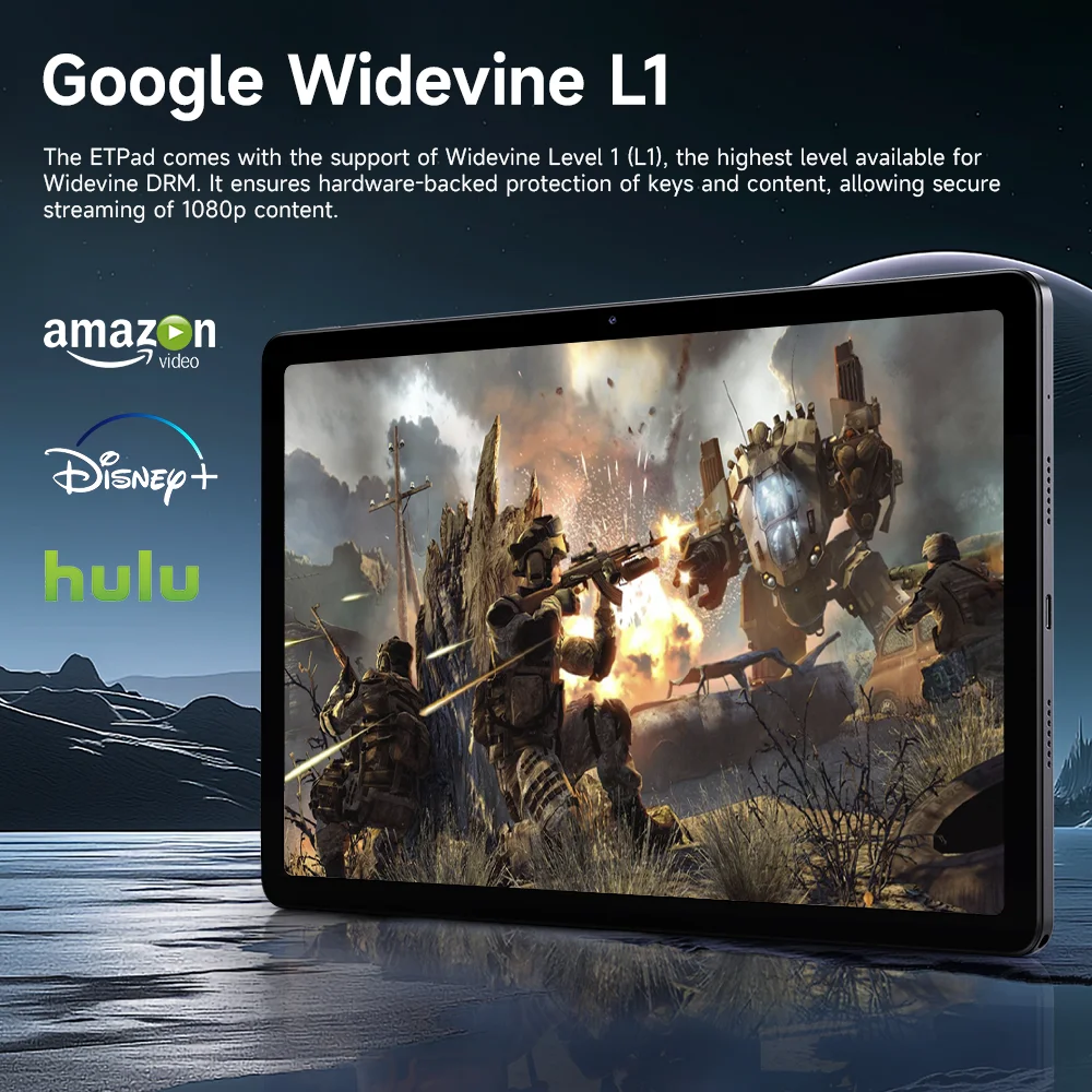 Acer Gadget e10 ETPad Tablet 10.95-inch WidevineL1 1080P Display