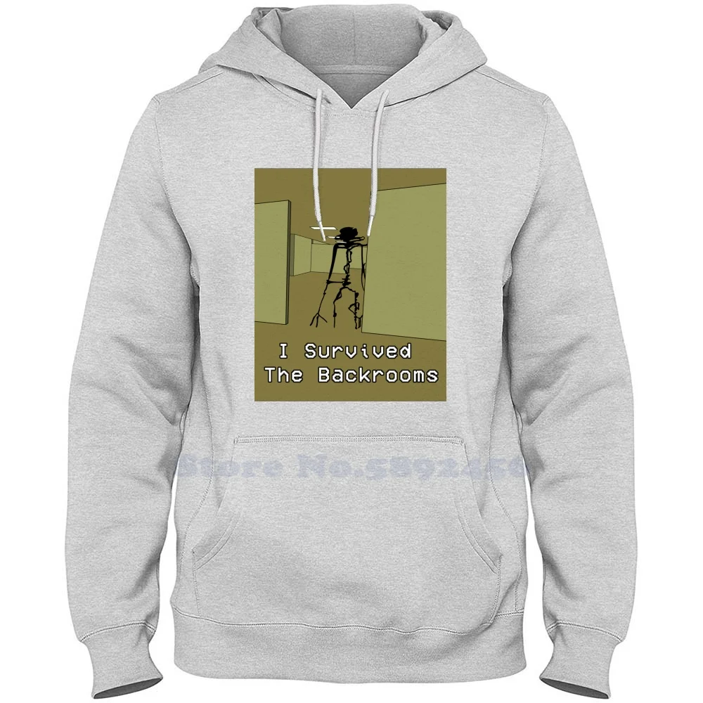 I Survived The Backrooms Fashion 100% cotton Hoodies High-Quality Sweatshirt