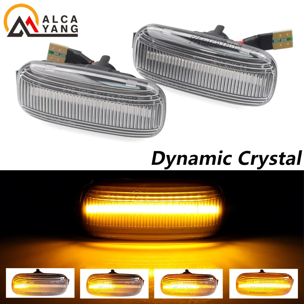 2PCS Turn Signal Side Marker Light For Audi A3 S3 8P A4 B6 B8 B7 S4 RS4 A6 S6 C5 2005 Sequential Led Dynamic Flashing Blinker