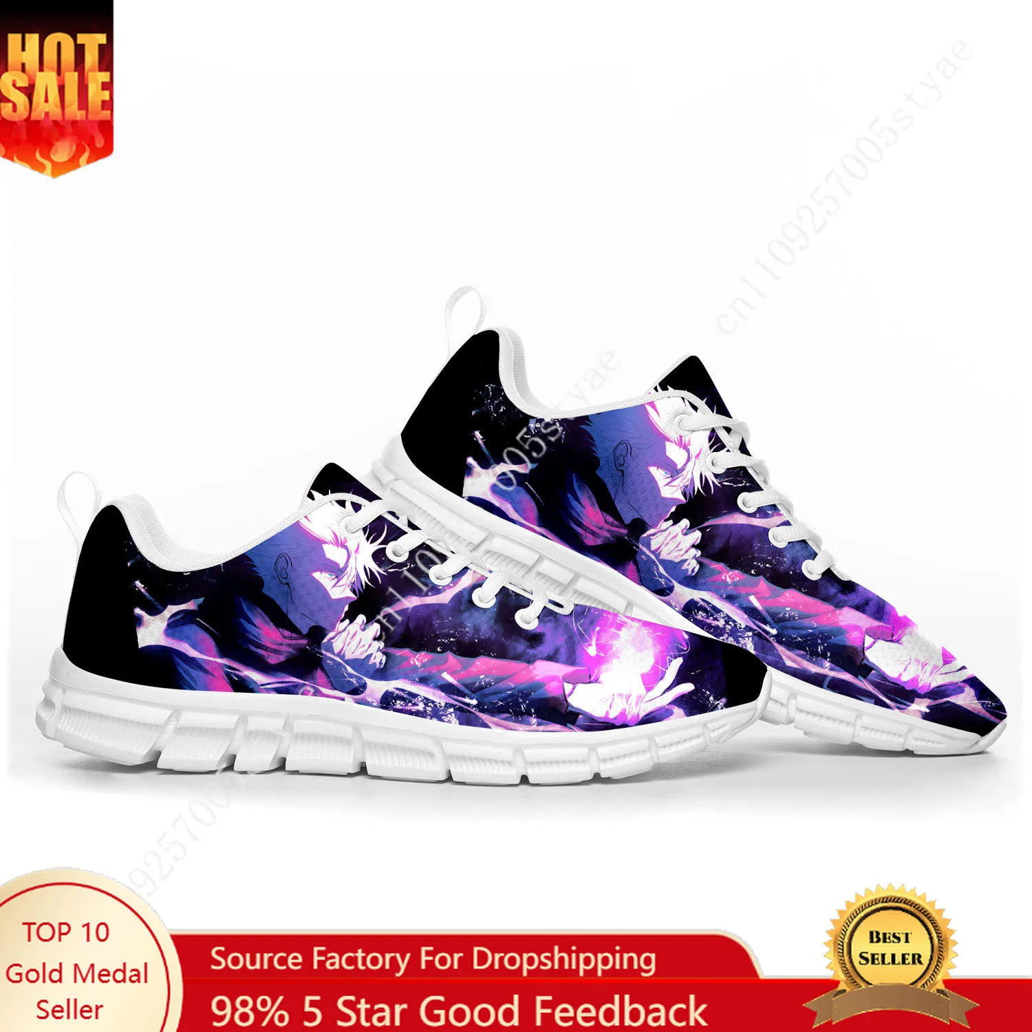 

Спортивная обувь Gojo Satoru THE HONORED ONE для мужчин и женщин, кроссовки на заказ, высококачественные парные кроссовки