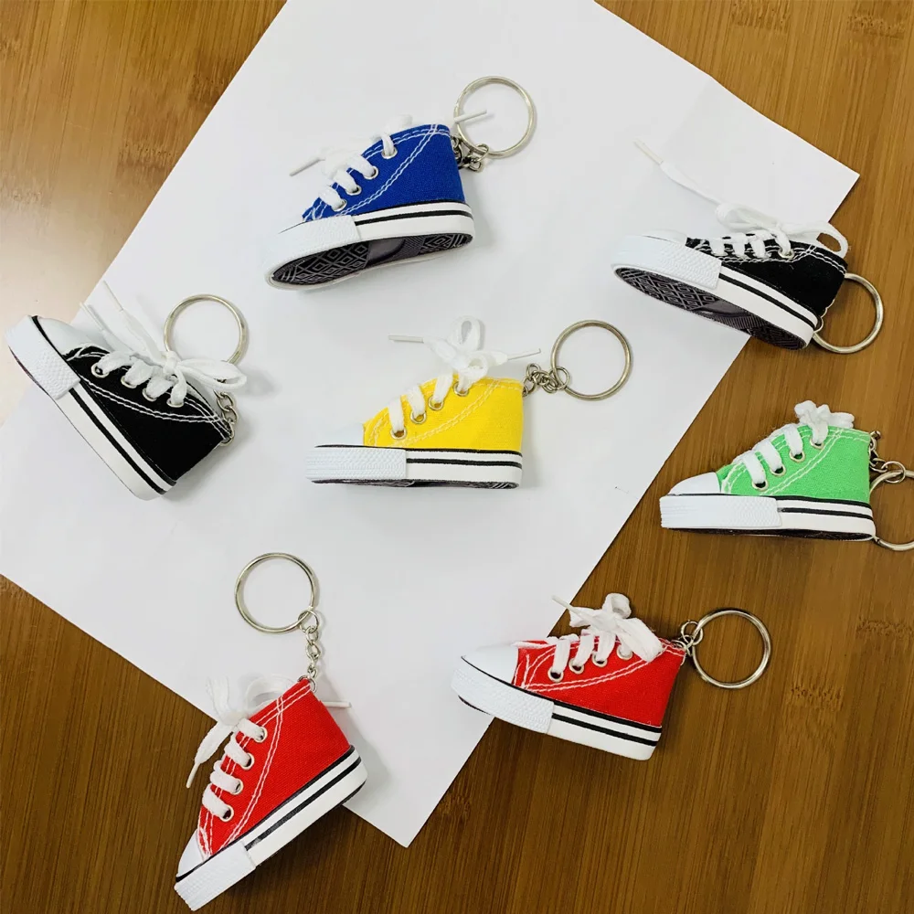 

Миниатюрный холщовый брелок для обуви и подставка для велосипеда, мотоцикла, милый мини-кроссовок, подвеска для ключей, декоративный аксессуар NA168S