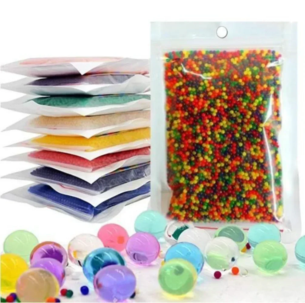 10000Pcs Water Beads Pearl Shaped Crystal Soil Water Beads Mud Grow Magic Jelly Balls Wedding Home Decor