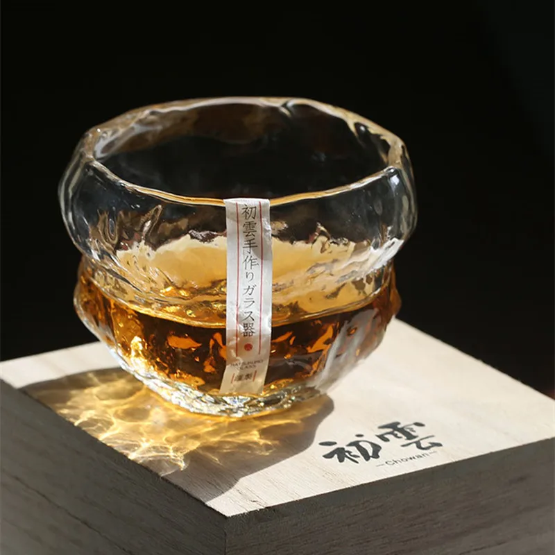 Cosmic Explosion Crystal Whisky Glass Japanese Glassware Wine Gift Tasting Cup Irregular Vintage Tumbler Whiskey Chivas Snifter