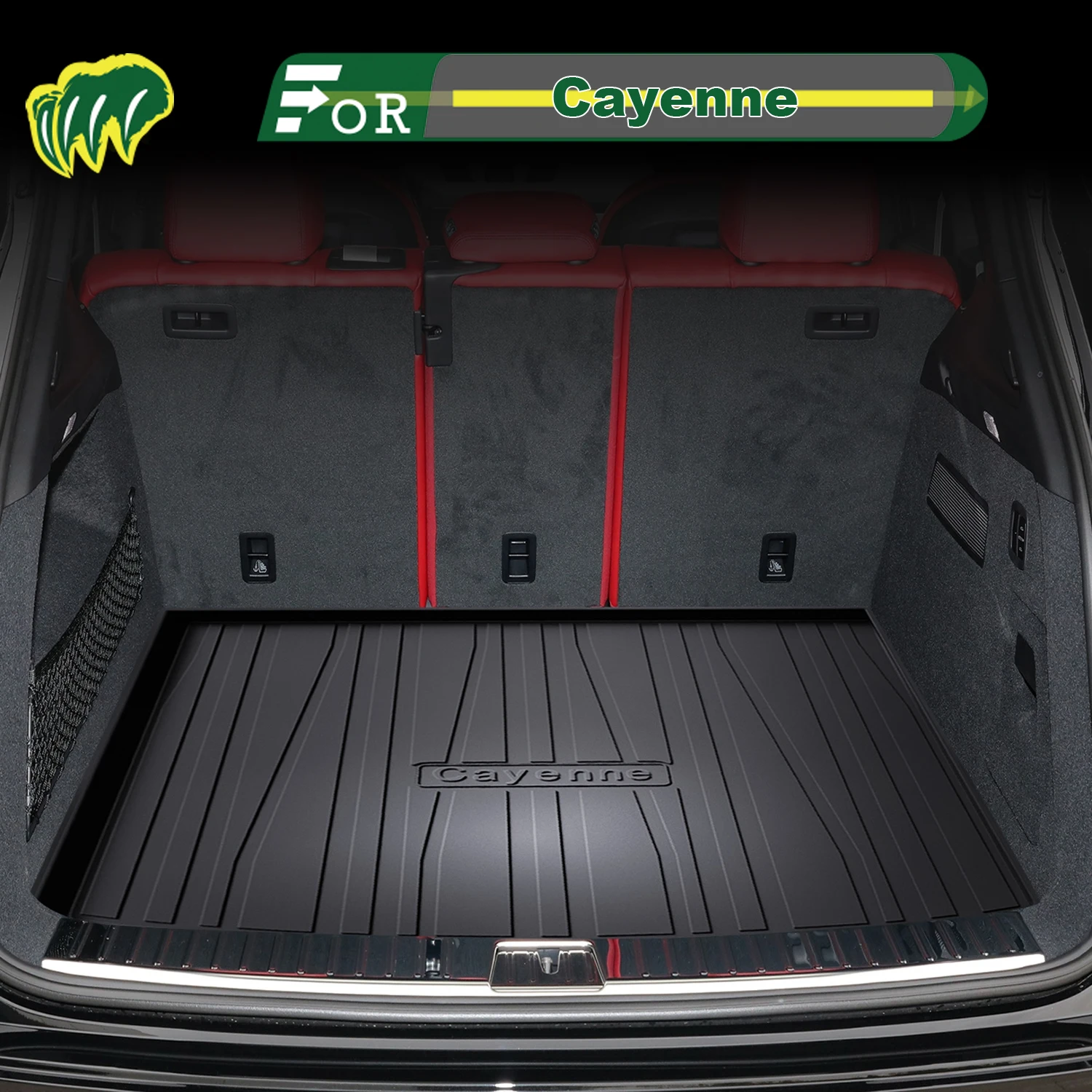 

Для Porsche Cayenne 2018-2025 TPE индивидуальный коврик для багажника автомобиля всесезонный коврик для багажника 3D-образный коврик для багажника защитный коврик для багажника