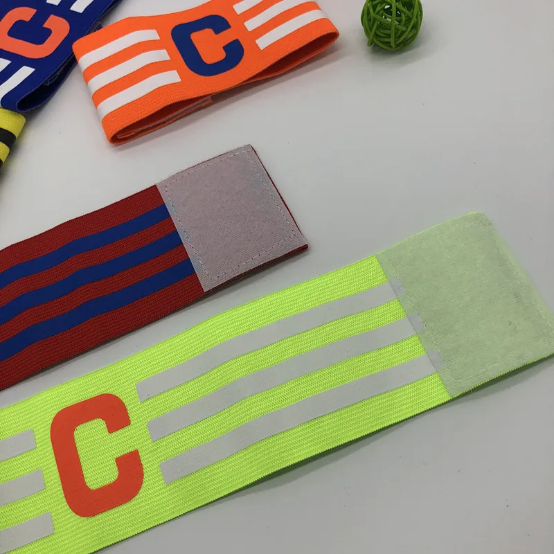 1 Stuks Professionele Voetbal Armband Nylon Verstelbare Voetbal Arm Band Voetbal Captain Armband Groep Armband