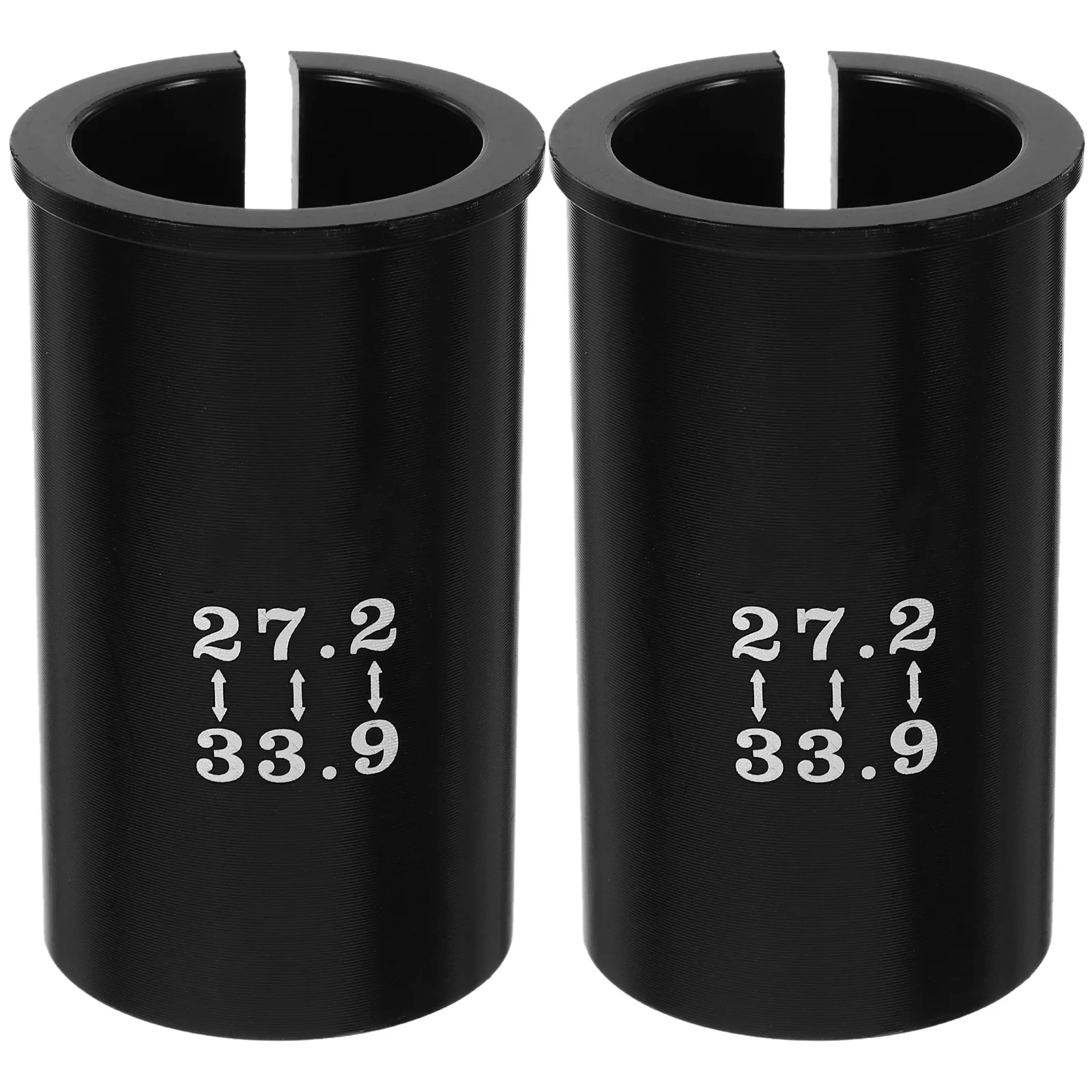 

2Pcs Bike Seat Post Adapter 272 to 339mm Lightweight Aluminum Alloy Durable Reducing Sleeve for Road Mountain Bike