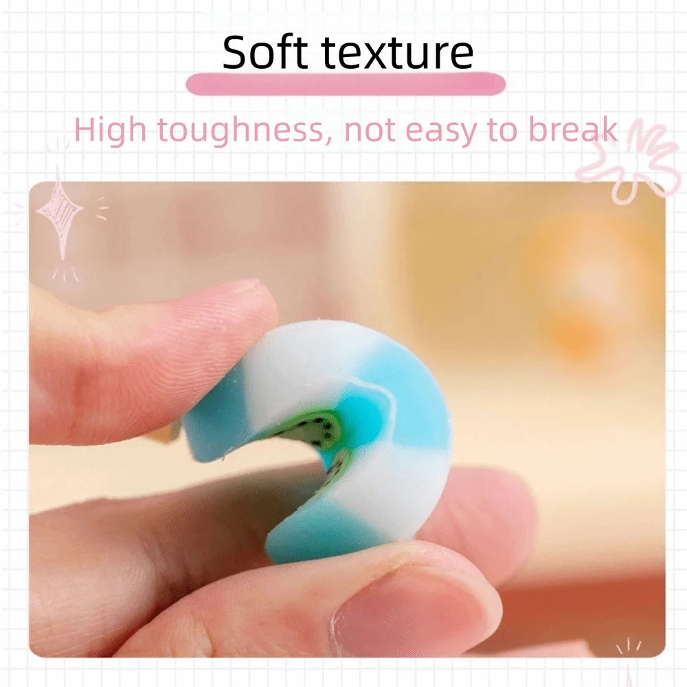 4 Pcs/set Durable Rubber Rubber Eraser Practical Colorful Erasers Portable Stationery Student