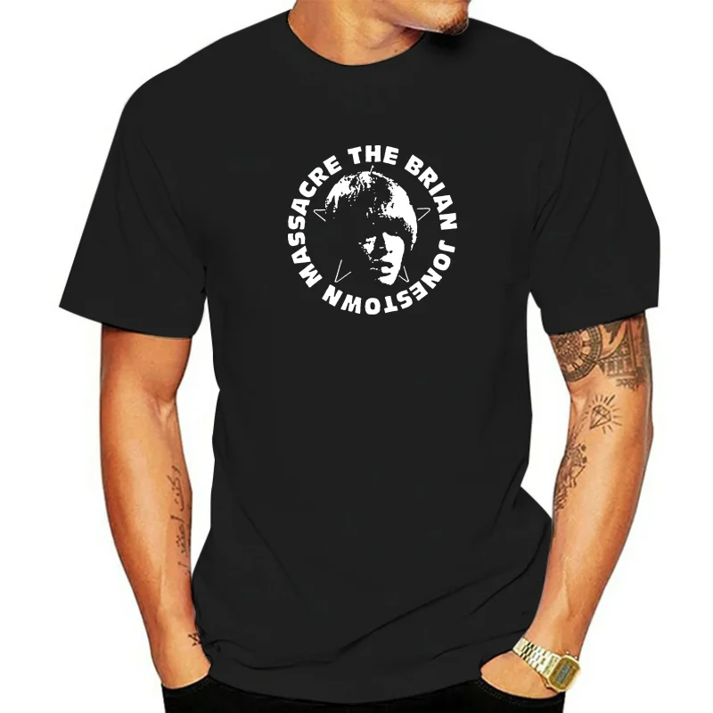 Brian Jonestown Massacre Tour Logo Shirt Black White Tshirt Men'S Free Shipping Printing Apparel  Tee Shirt