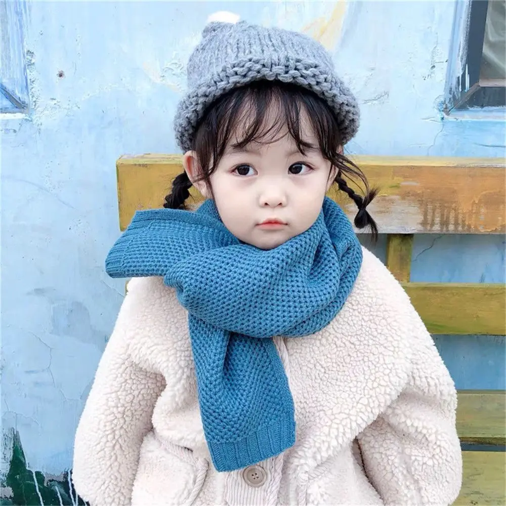 Children Baby Soft Cute Neck Warmer Cotton Warm Kids Scarf