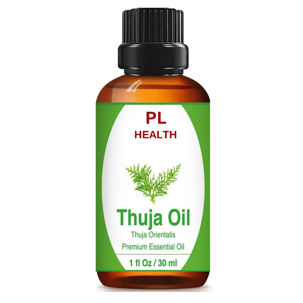 Thuja Essential Oil 1oz (30ml) Premium Essential Oil with Dropper for Skincare, Hair Care, Aromatherapy and Diffuser