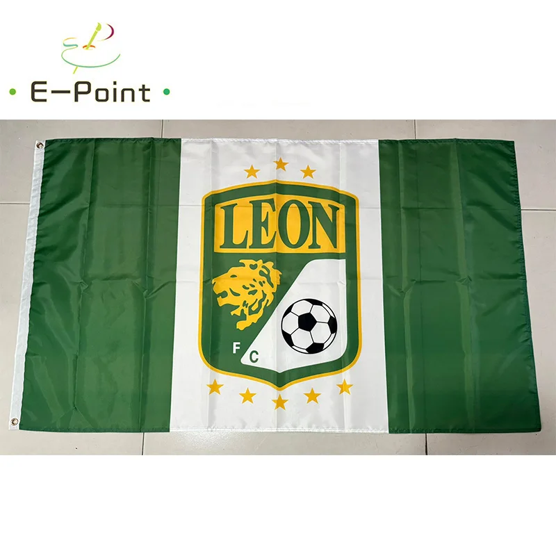 Mexico Leon FC Flag 3ft*5ft (90*150cm) Size Christmas Decorations for Home Flag Banner Gifts