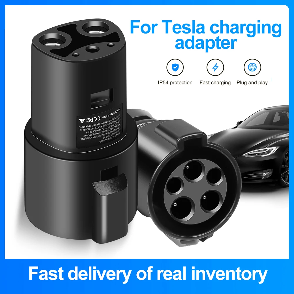 EVSE Adapter for Type 1 to TESLA Convertor J1772 to Tesla EV Charger Connector for Electric Car Accessories