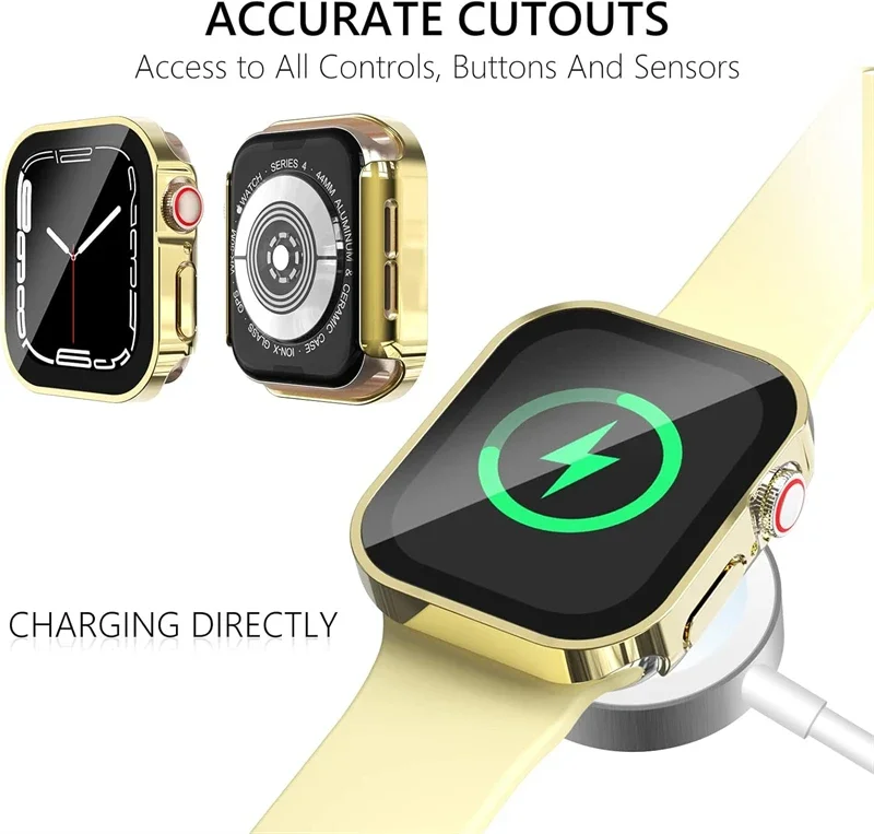 Waterproof Hard PC Screen Protector for Apple Watch 10 9 8 45mm 44mm 42mm 46mm 49mm Full Case Cover for IWatch Ultra 7 SE 6 5 view 6