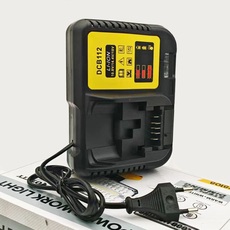 DCB112 2A Lithium Battery Charger For Dewalt 10.8V 12V 14.4V 18V 20V DCB206 DCB205 DCB204 DCB203 DCB120,DCB107 DCB115 DCB105