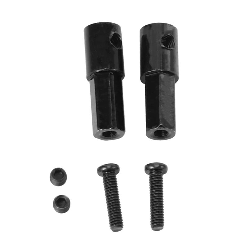 2Pcs Metal Rear Axle Shaft Adapter Accessories for WPL D12 C14 C24 C34 B24 B36 MN D90 D91 MN99S RC Car Parts