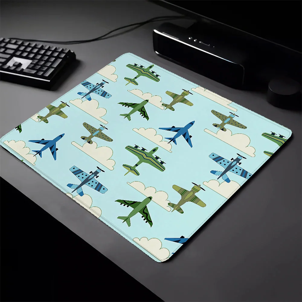 Small Computer Mat Vintage Airplanes Thin Pc Gamer Gaming Mouse Mat Pad on the Table Deskmat Mausepad Mousepad Mats Accessories