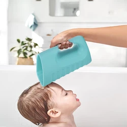 Baby Shampoo Cup Eva Soft Material  Child Washing Hair Cup Kids Bath Tool Multifunctional Bathroom Products