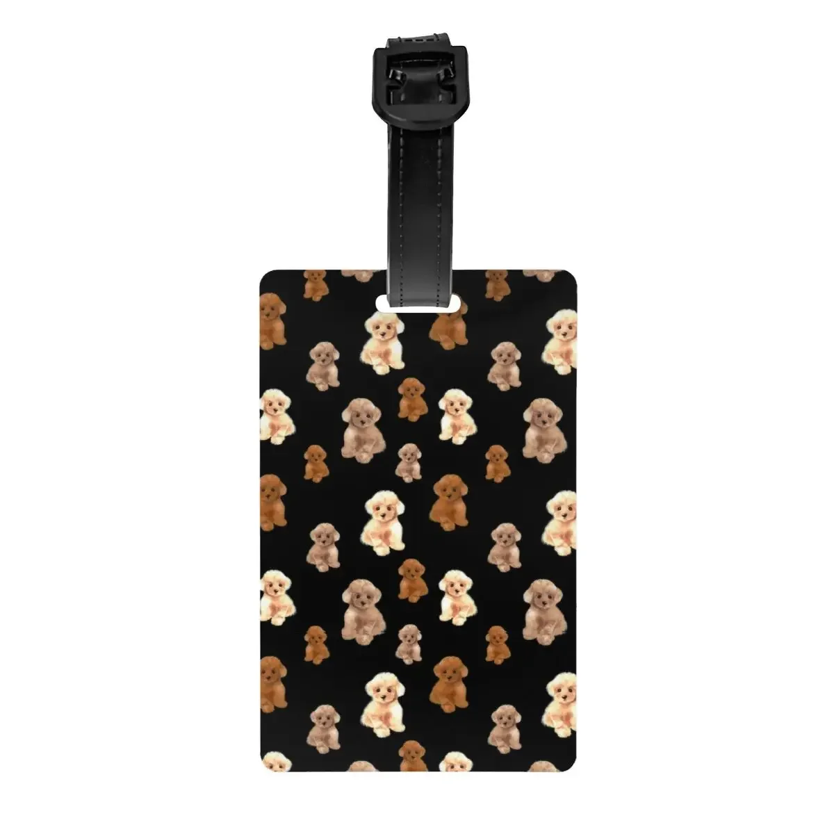 Teacup Poodle Dog Luggage Tag Pet Lover Suitcase Baggage Privacy Cover ID Label