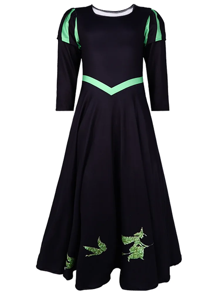 

Wicked Cosplay Role-playing Costume Elphaba Glinda Character Same Dress Horror Witch Party Stage Halloween Performance Outfit