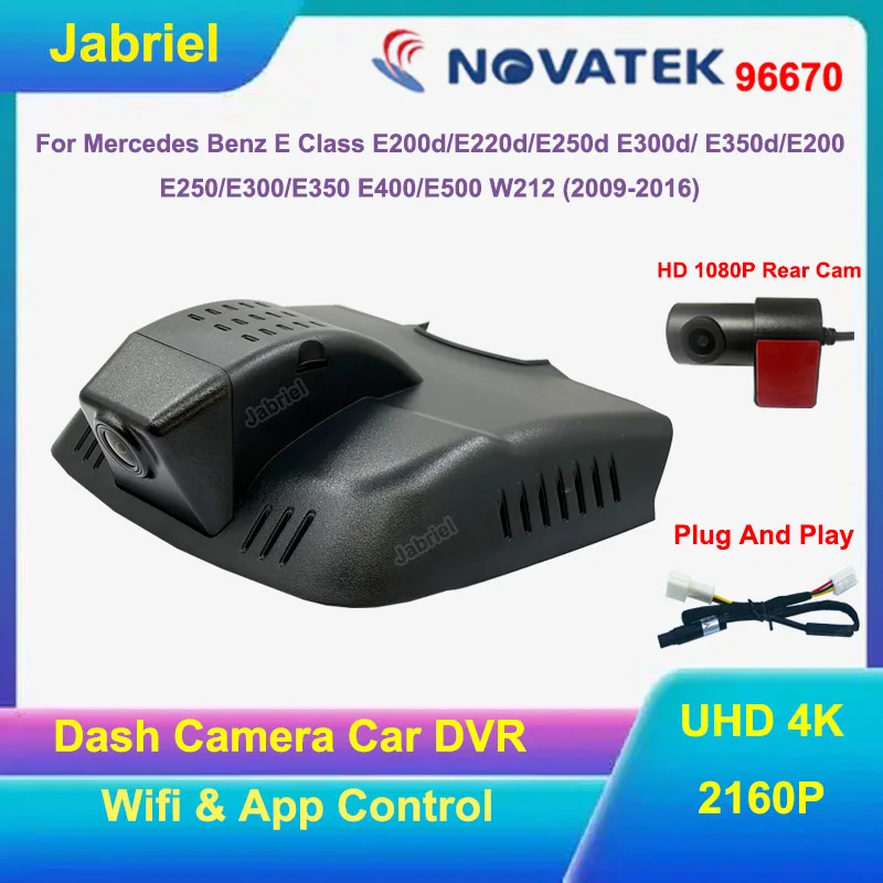

Dash Cam Car Dvr UHD 4K For Mercedes Benz W212 E Class E200d/E220d/E250d E300d/ E350d/E200 E250/E300/E350 E400/E500 2009-2016