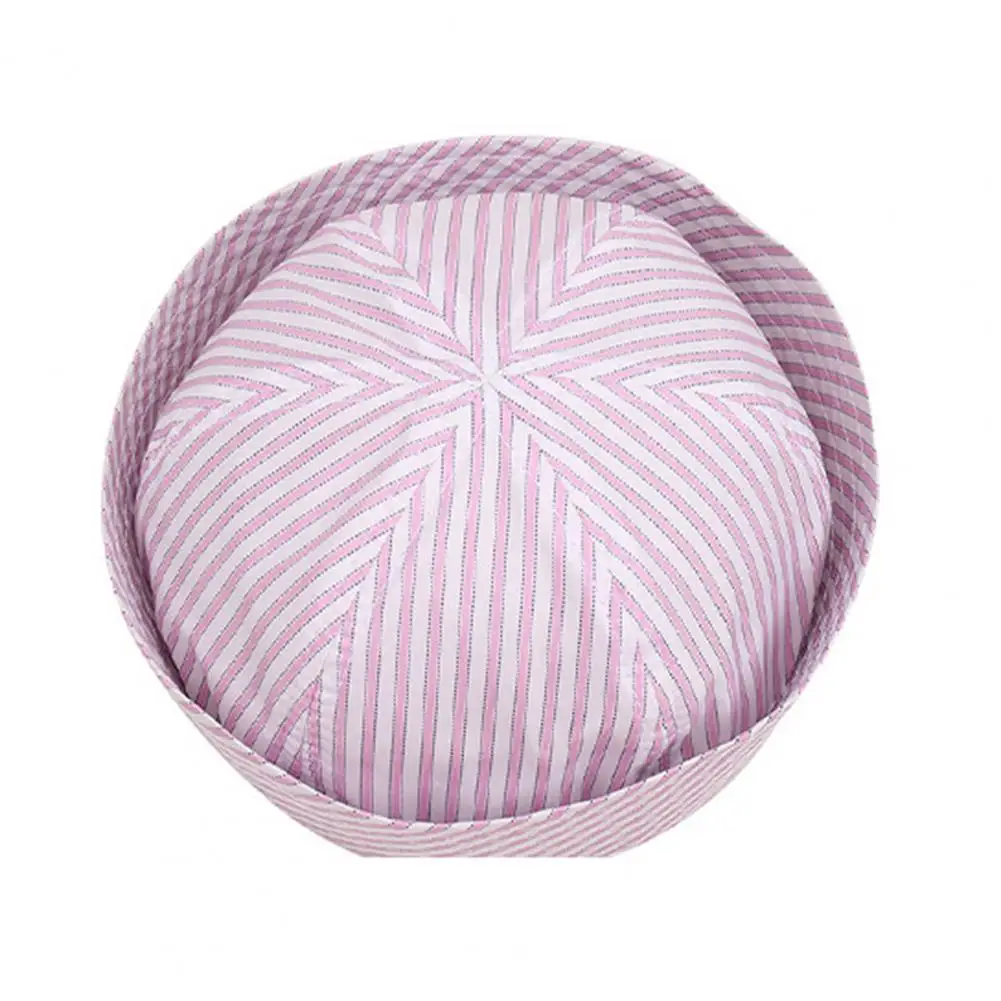 Party Hat Captain Hat Striped Print Crew Hat Breathable Theater Performance Accessory Nautical Theme Party Headwear for Adults