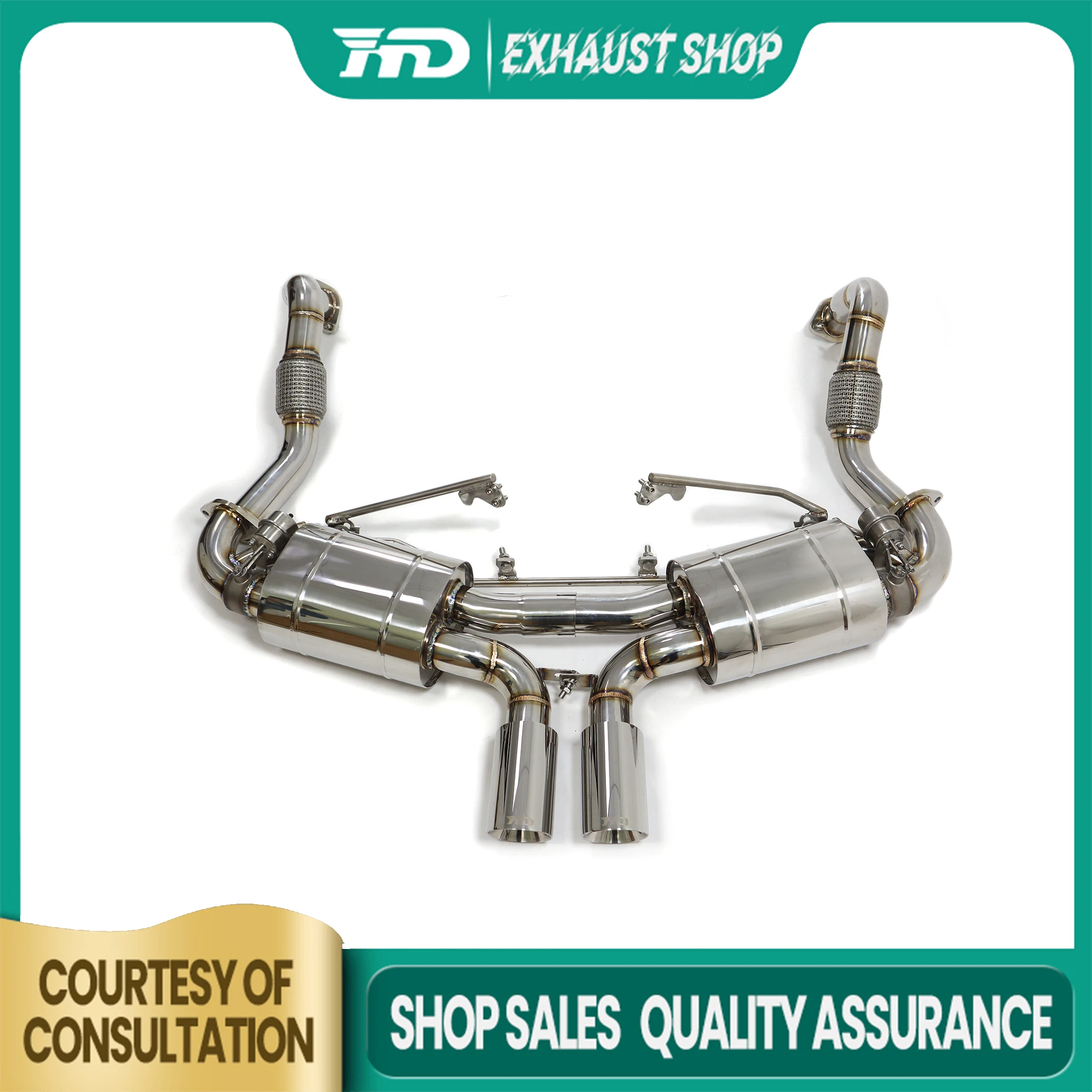 

Высокое качество Catback для Porsche CAYMAN 981, выхлопная система, вакуумный клапан из нержавеющей стали, наконечники глушителя, неразрушающие HMD