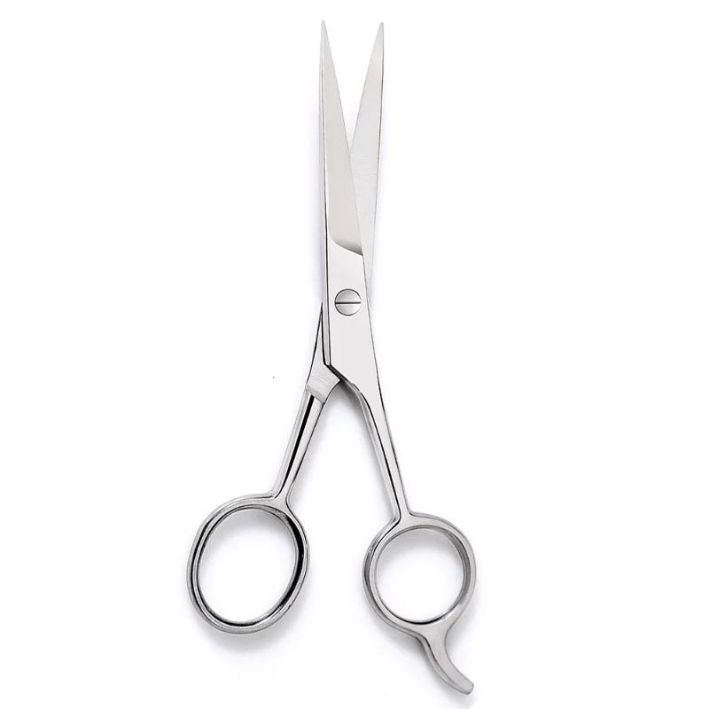 Stainless Steel Facial Hair Shears Cutting Mustache Eyebrow Trimming Salon Razor Edge Barber Beard Scissors