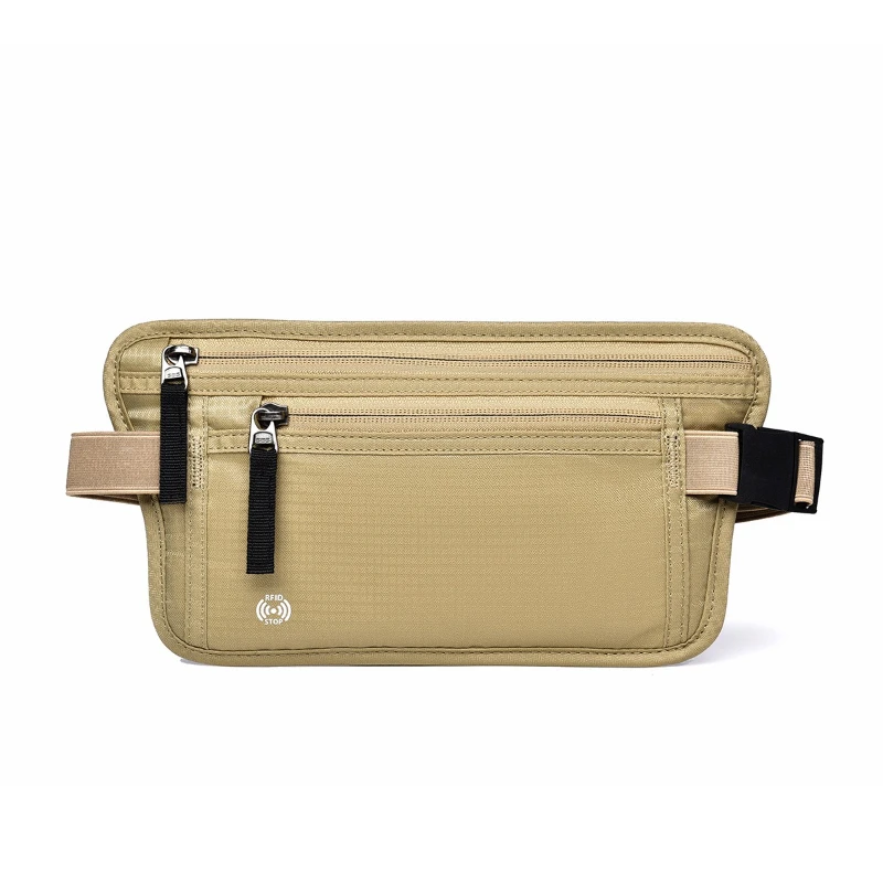 

Travel Abroad Anti-theft Brush Close Fitting Waist Bag, Flight Ticket Storage Bag, Running Sports Mobile Phone Waist Bag
