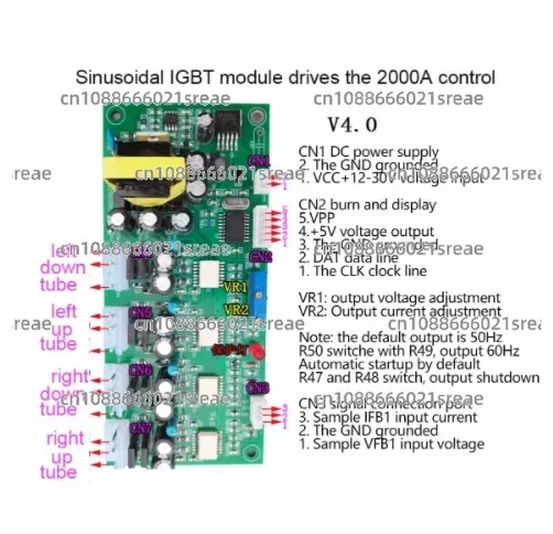 Sine Wave High Power IGBT Module Control 2000A Driver Board