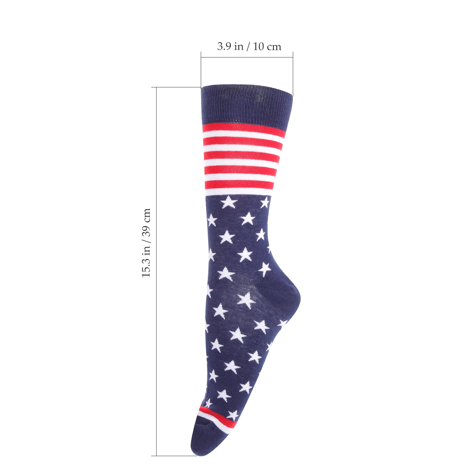 

2 Pairs American Flag Socks Cotton Fun Dress Groomsmen Mens Women Long Tube Independence Day Stockings Holiday Gift