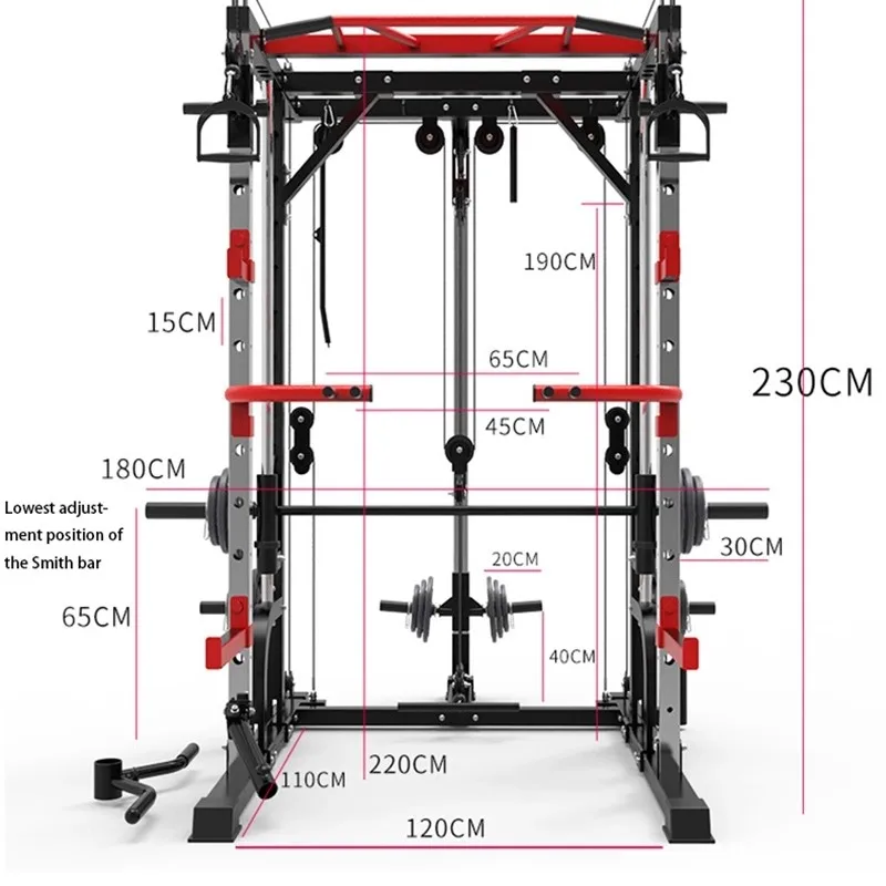 

Foldable Cable Crossover Power Rack Wholesale Squat Weight Cage Gym Equipment