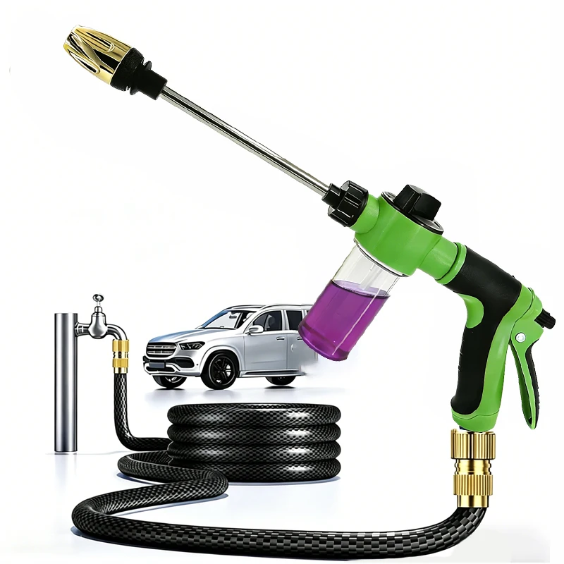 New Foam Water Gun Hose Nozzle Car Wash Cleaning Tools Garden Lawn Watering Irrigation Sprinkler Spray Gun Garden Supplies New Foam Water Gun Hose Nozzle Car Wash Cleaning Tools Garden Lawn Watering Irrigation Sprinkler Spray Gun Garden Supplies 