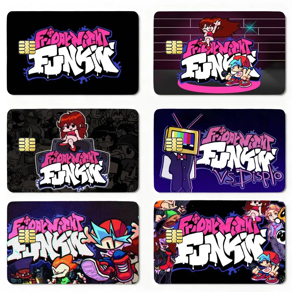 Game F-Friday N-Night F-Funkin Sticker Decoration Creative Bank Card Bus Metro Waterproof Sticker