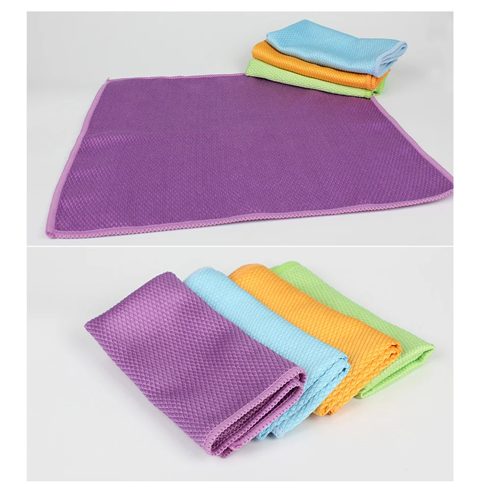 

2pcs 30X30Cm Aquarium Glass Cleaning Towel Double-Sided Microfiber Cloth For Fish Tank Window Glassware Dirt Removal Reusable