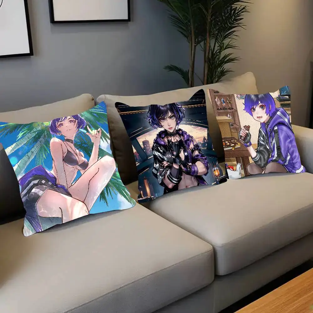 Reina Fighting Game T-Tekken 8 Pillow Case Fashion Square Pillowcase Bedroom Sofa Room Ins Decoration Leisure